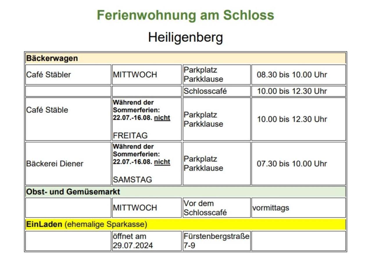Ferienwohnung Am Schloss ไฮลิเกนแบร์ก ภายนอก รูปภาพ